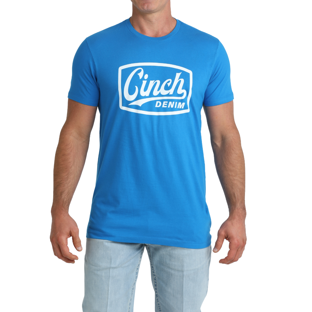 Cinch Men's Royal Blue Logo Graphic T-Shirt MTT1690734