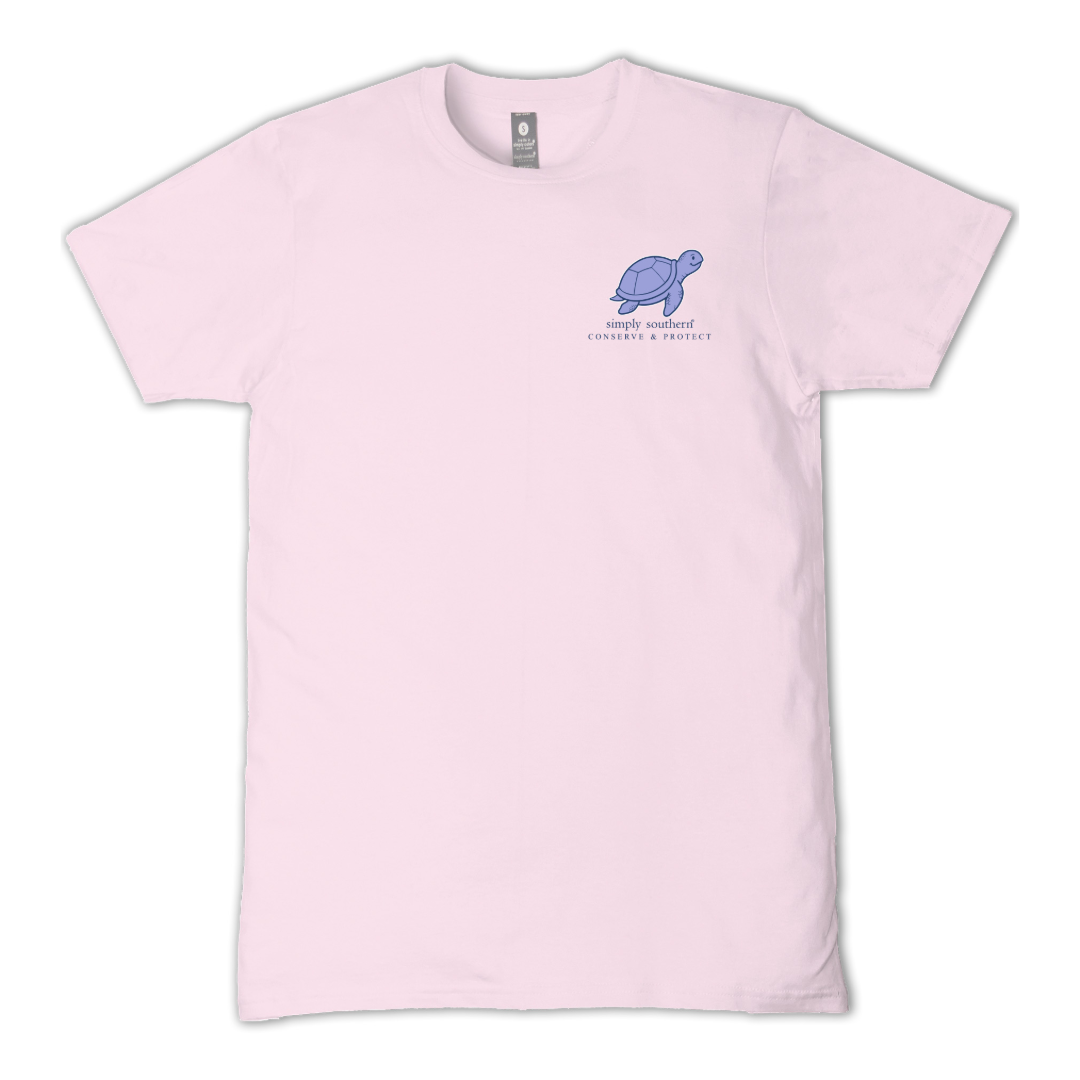 Simply Southern Ladies Peony Puppy Tracking T-Shirt SS-TRACKT2-PUPPY-PEONY