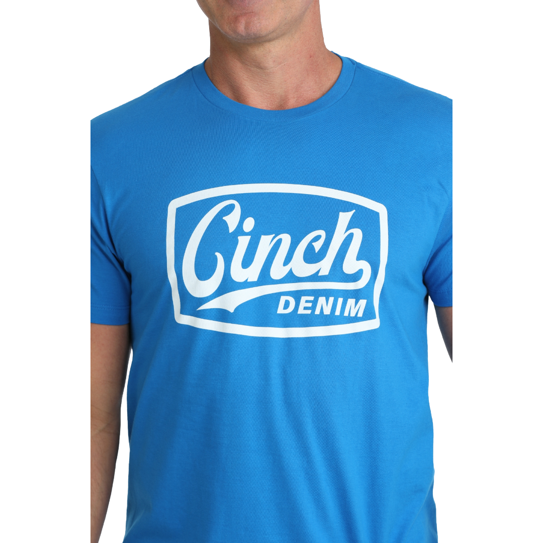 Cinch Men's Royal Blue Logo Graphic T-Shirt MTT1690734