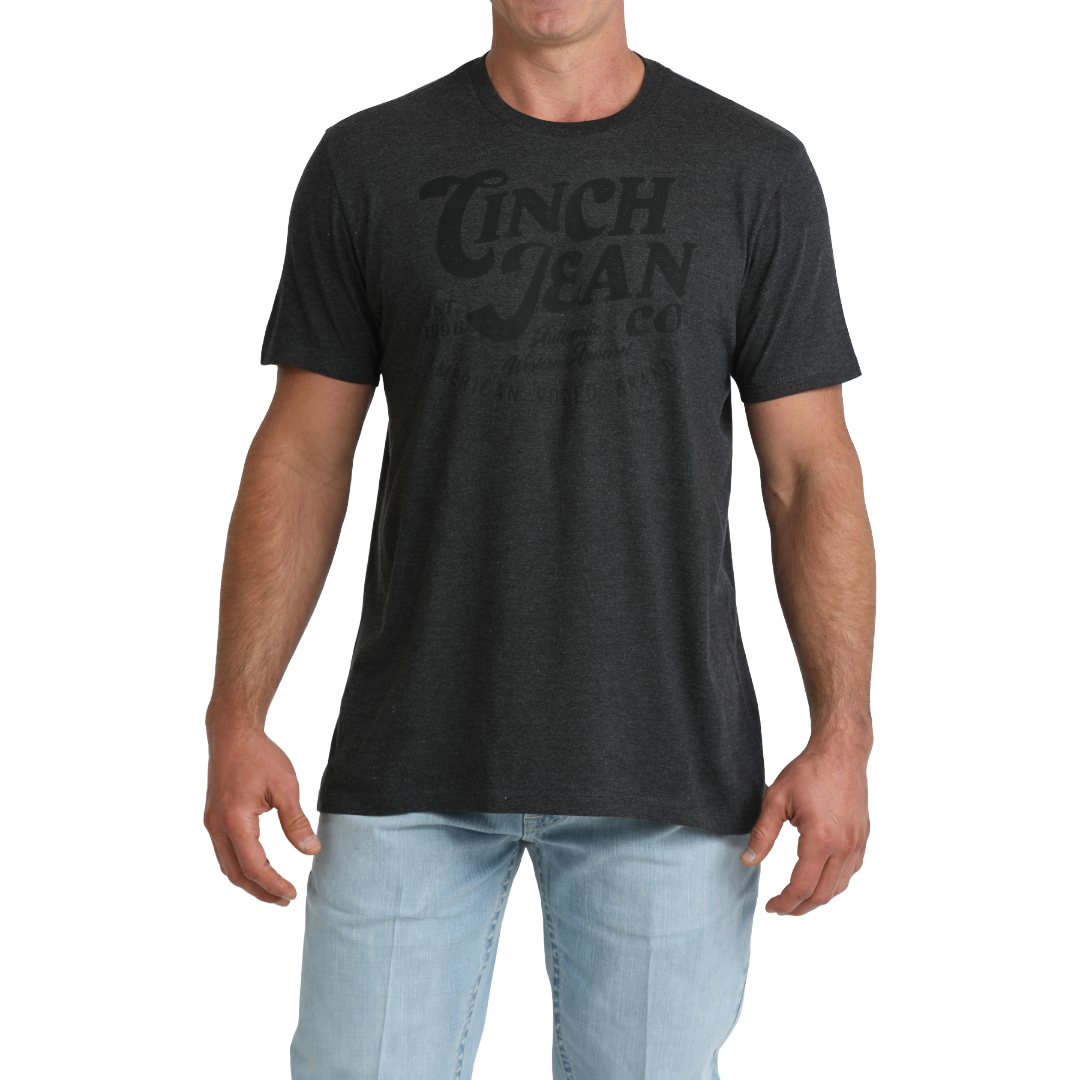 Cinch Men's Charcoal Grey Logo Graphic T-Shirt MTT1690735
