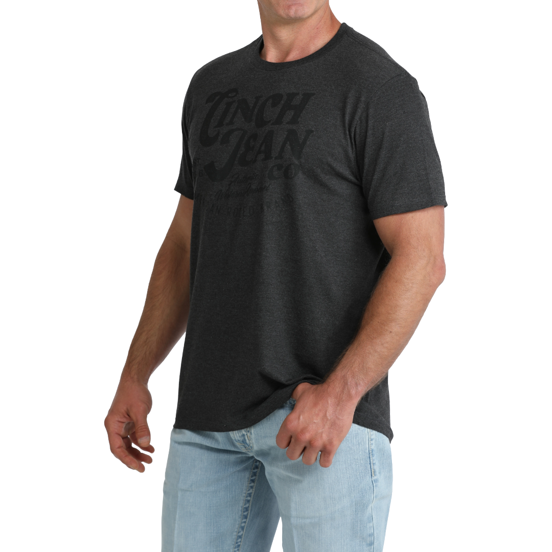 Cinch Men's Charcoal Grey Logo Graphic T-Shirt MTT1690735