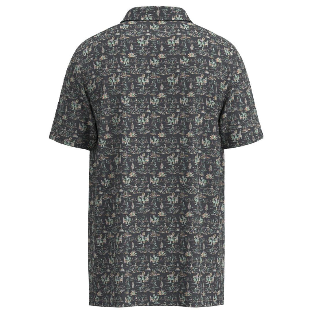 Hooey Men's "The Weekender" Charcoal Comanche Print Polo HP2601CHPR
