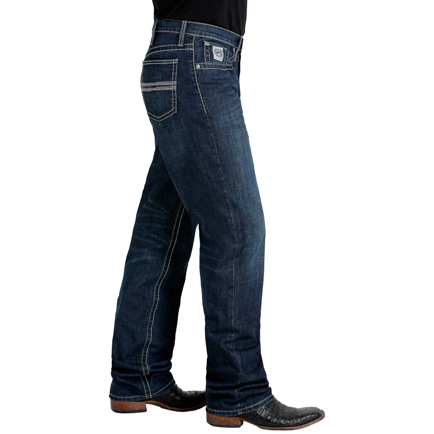 Cinch Men's White Label Dark Stone Indigo Straight Leg Jean MB92834039