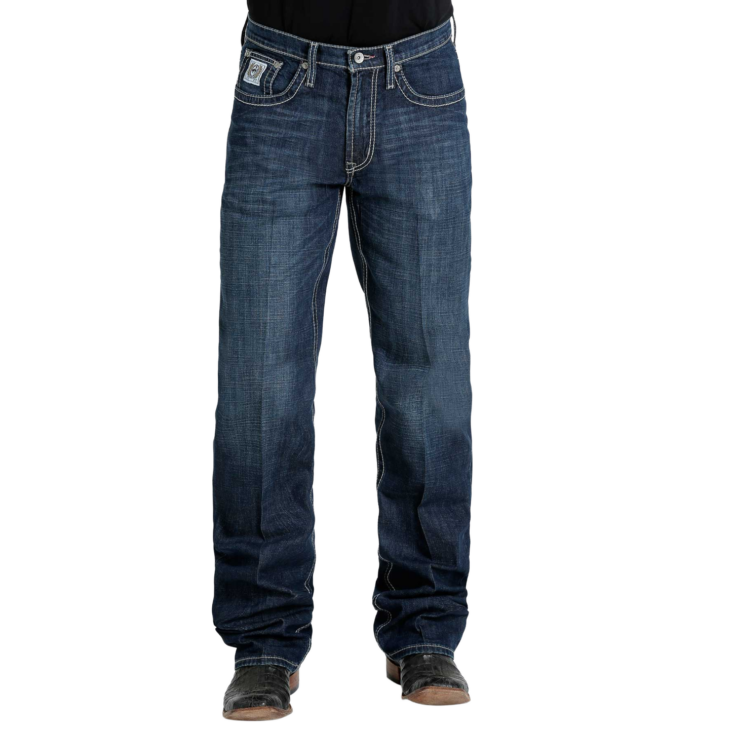 Cinch Men's White Label Dark Stone Indigo Straight Leg Jean MB92834039