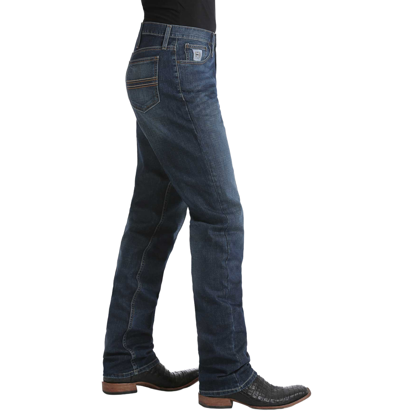 Cinch Men's Silver Label Dark Stone Indigo Straight Leg Jean MB98034006