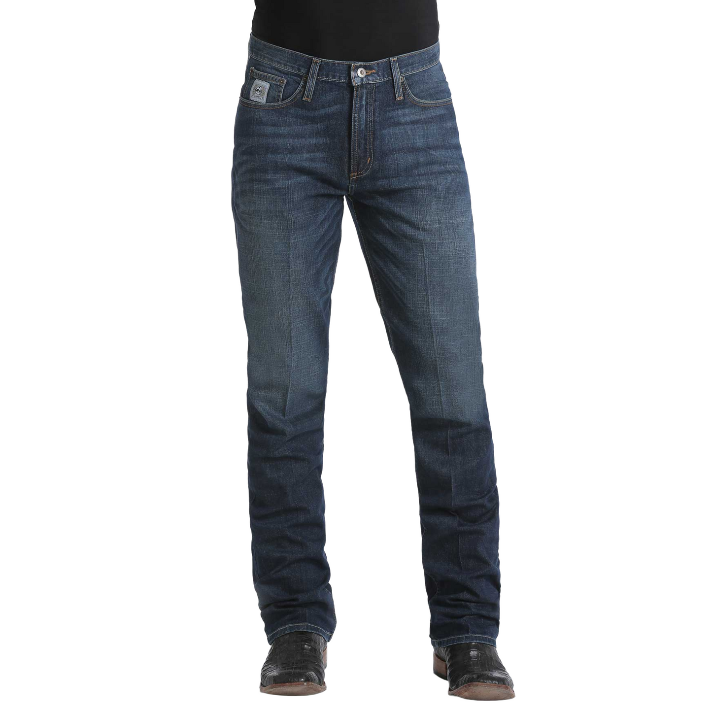 Cinch Men's Silver Label Dark Stone Indigo Straight Leg Jean MB98034006
