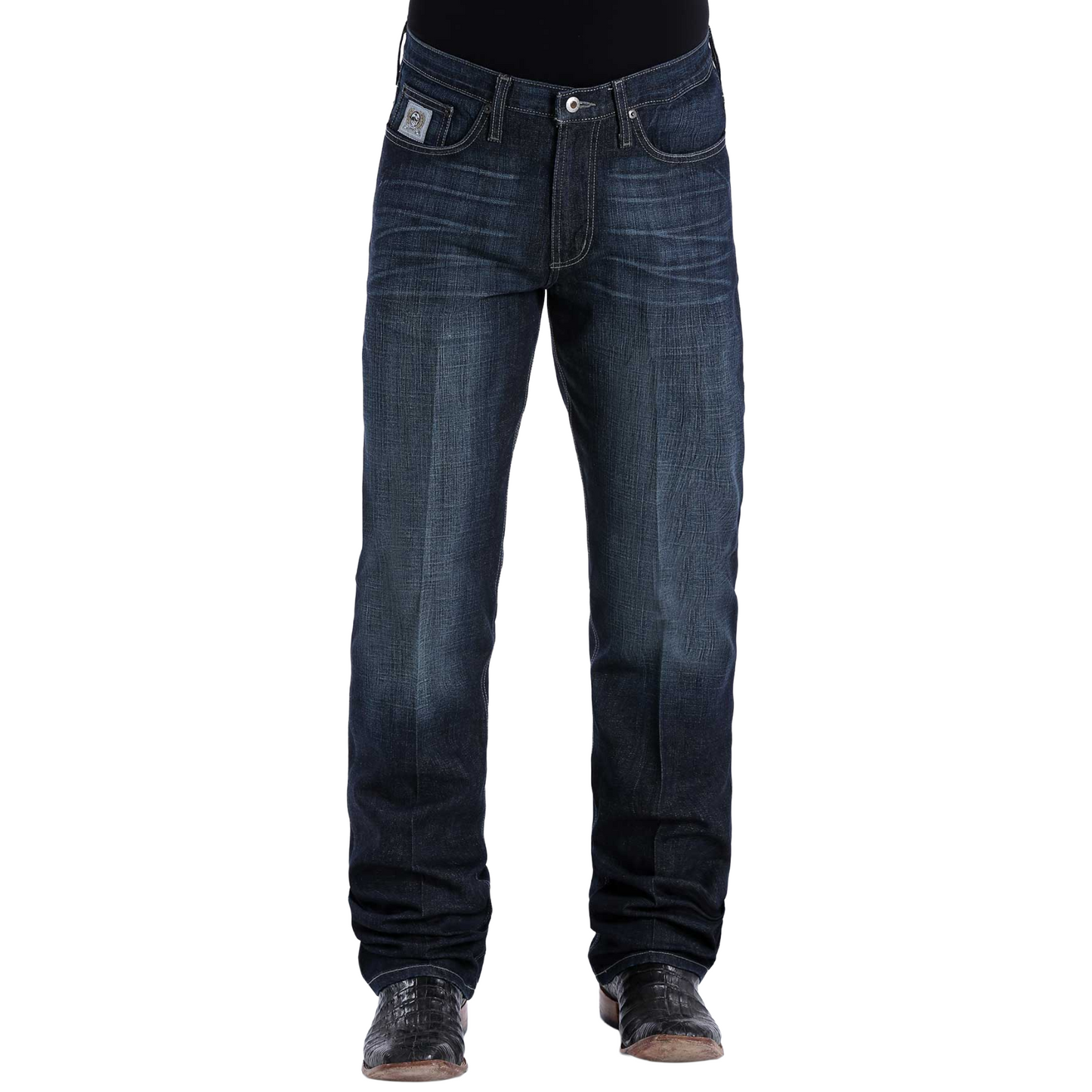 Cinch Men's Silver Label Indigo Relaxed Straight Leg Jean MB98034007
