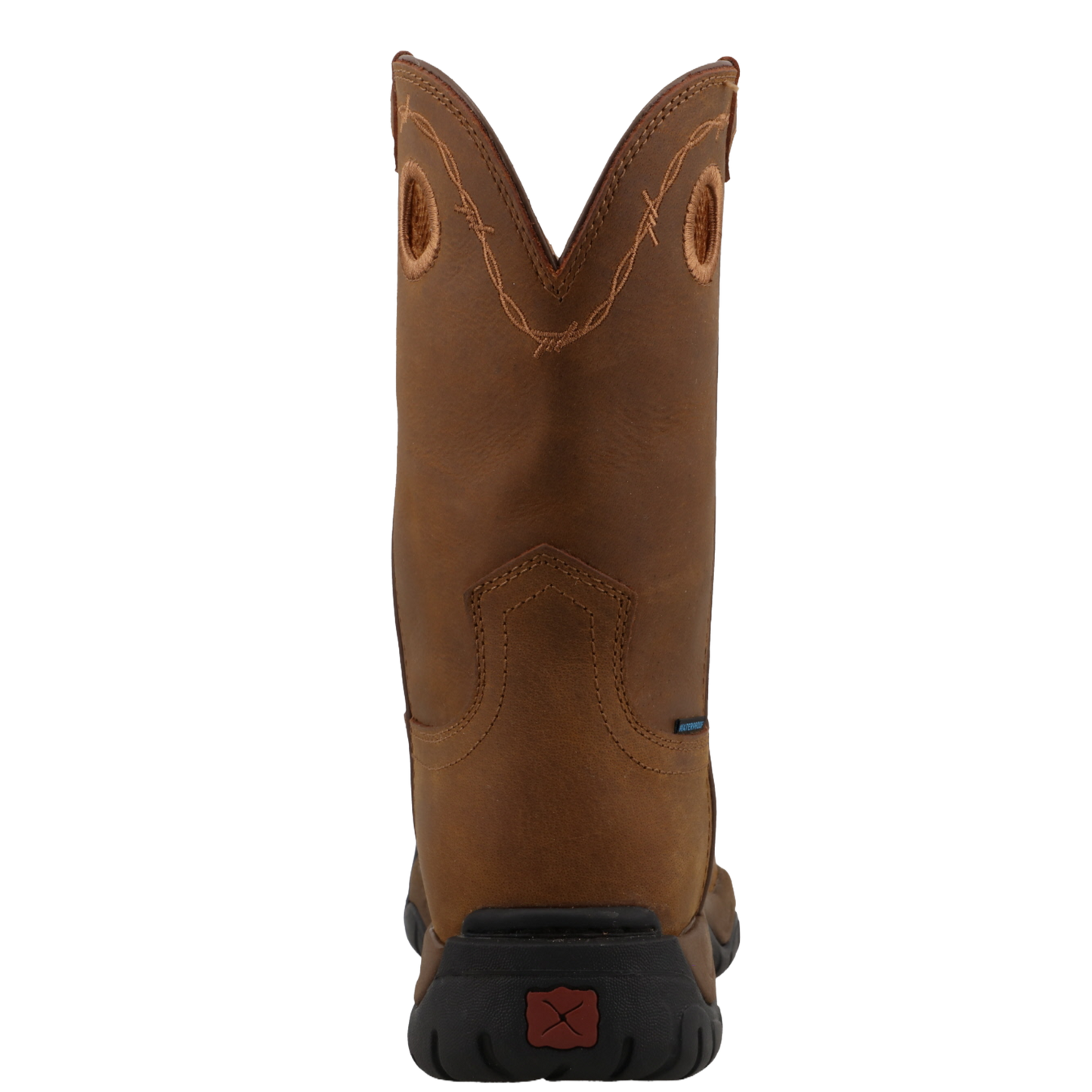 Twisted X Ladies All Around 9" Distressed Saddle Brown Waterproof Work Boot WABW002