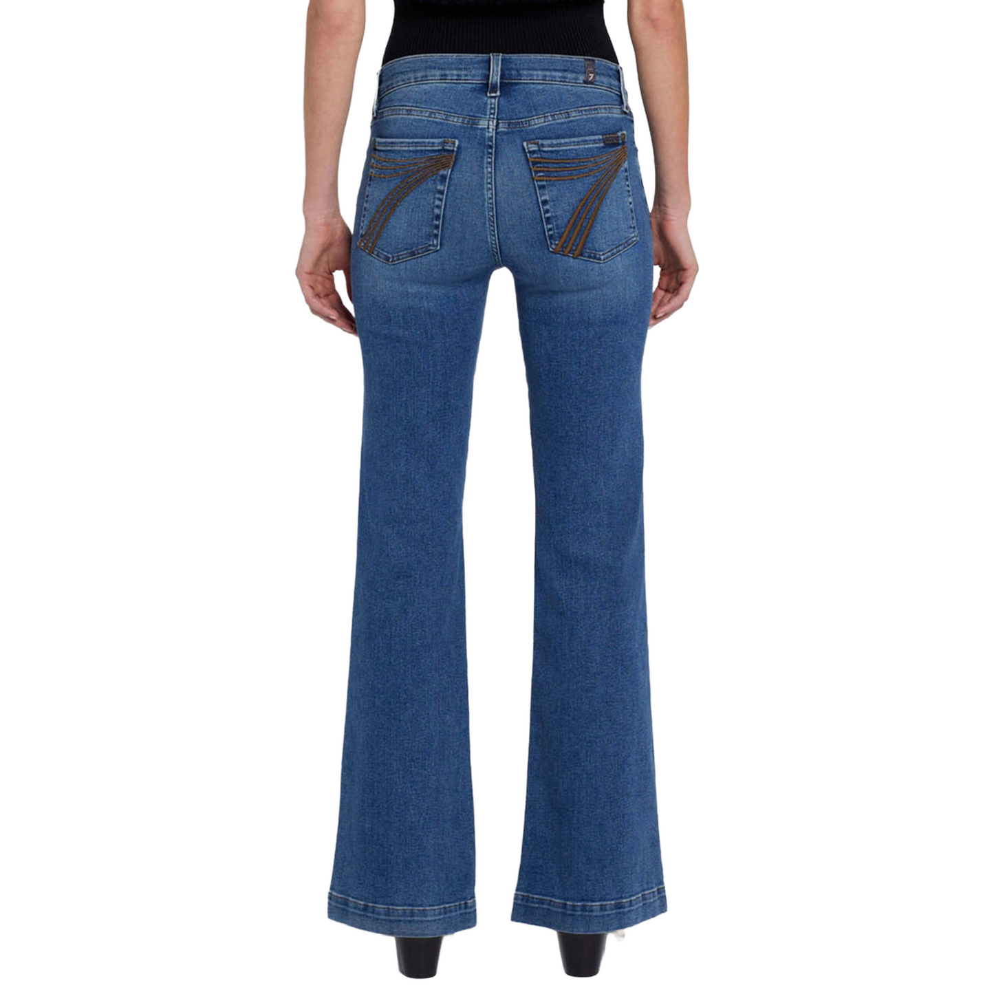 7 For All Mankind Ladies Dojo Clara Flare Denim Jean 7U451330