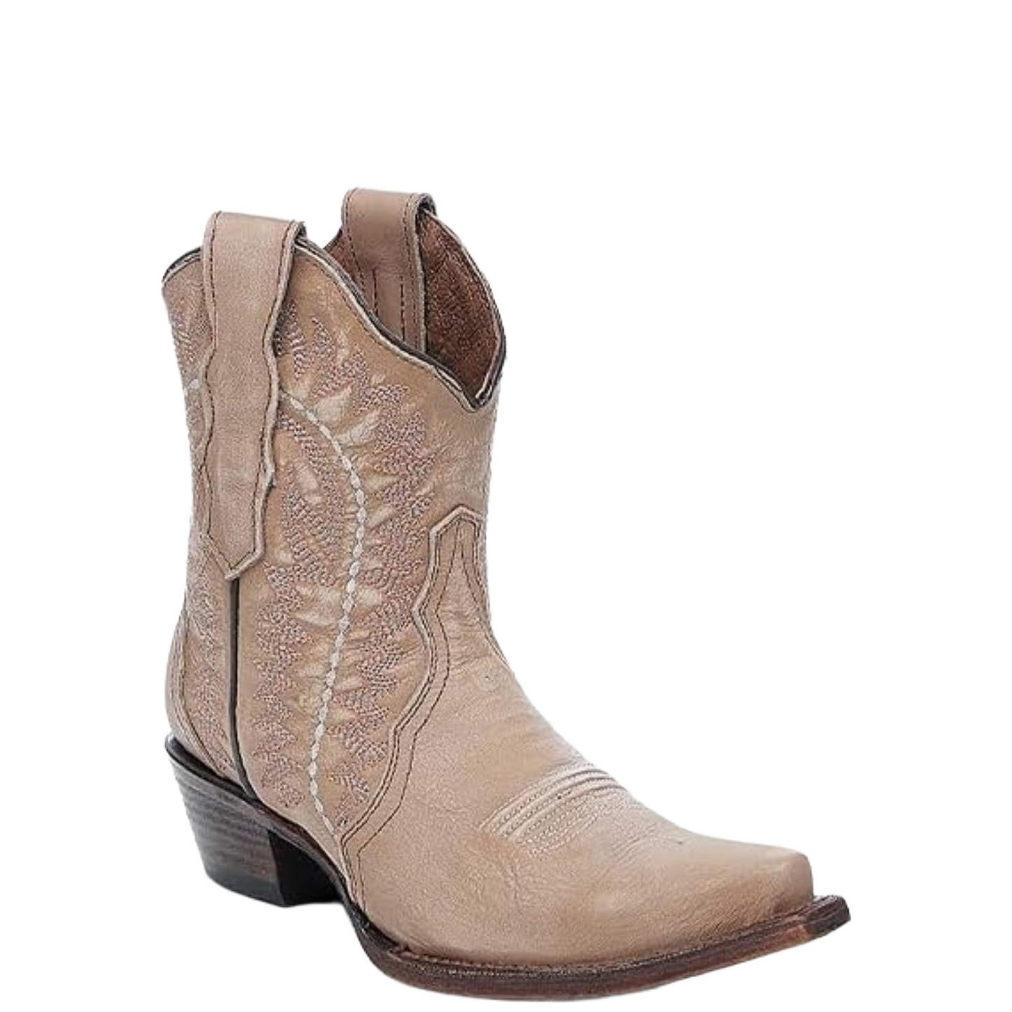 Circle G by Corral Ladies Sand Embroidery Ankle Boot L6245