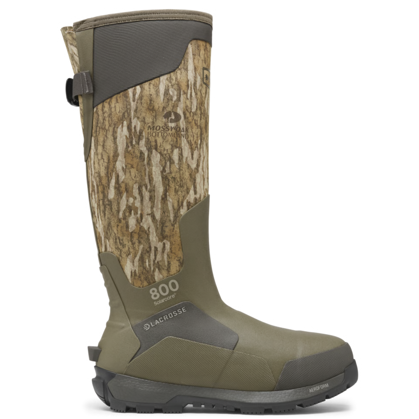 Lacrosse Men's Alphaburly Aero 17" Mossy Oak Bottomland 800G Boots 377003