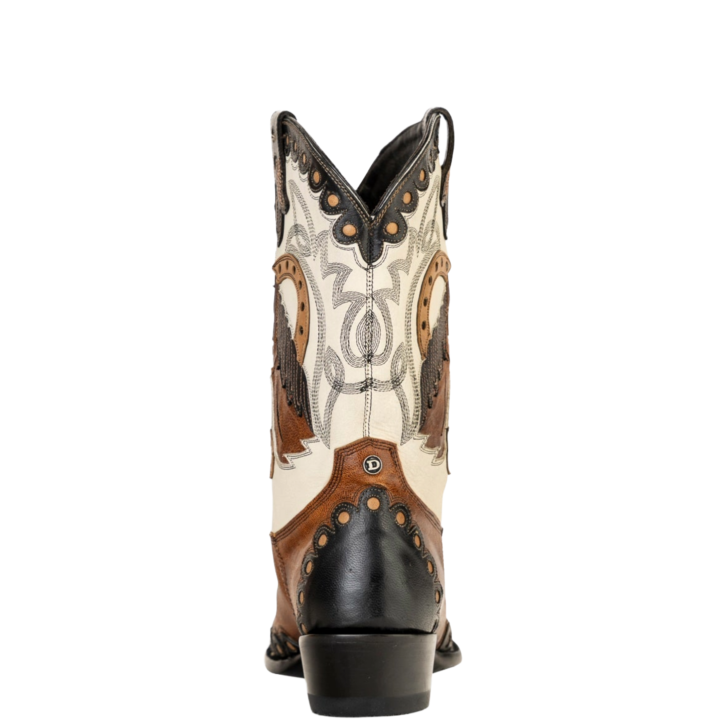 Double D Ranch Ladies Horsiculture Bone & Nut Leather Western Boot DDL1079-1
