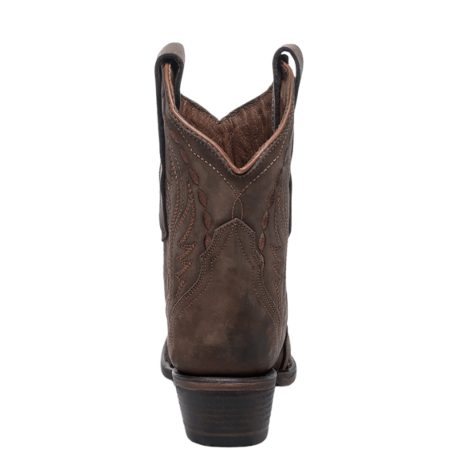 Circle G by Corral Ladies Brown Embroidery Leather Ankle Boot L8036