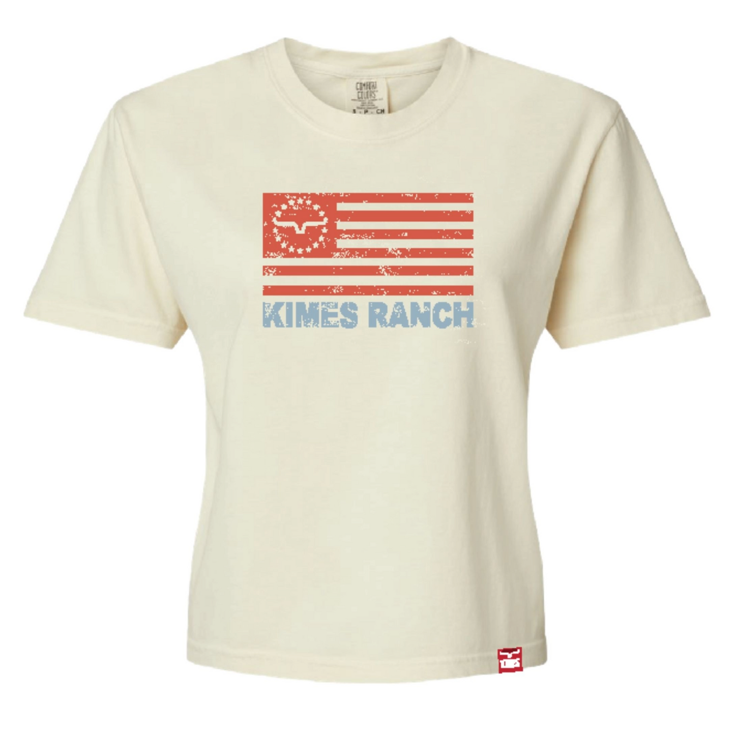 Kimes Ranch Ladies Ivory Flag T-Shirt WSH0000124-WE005