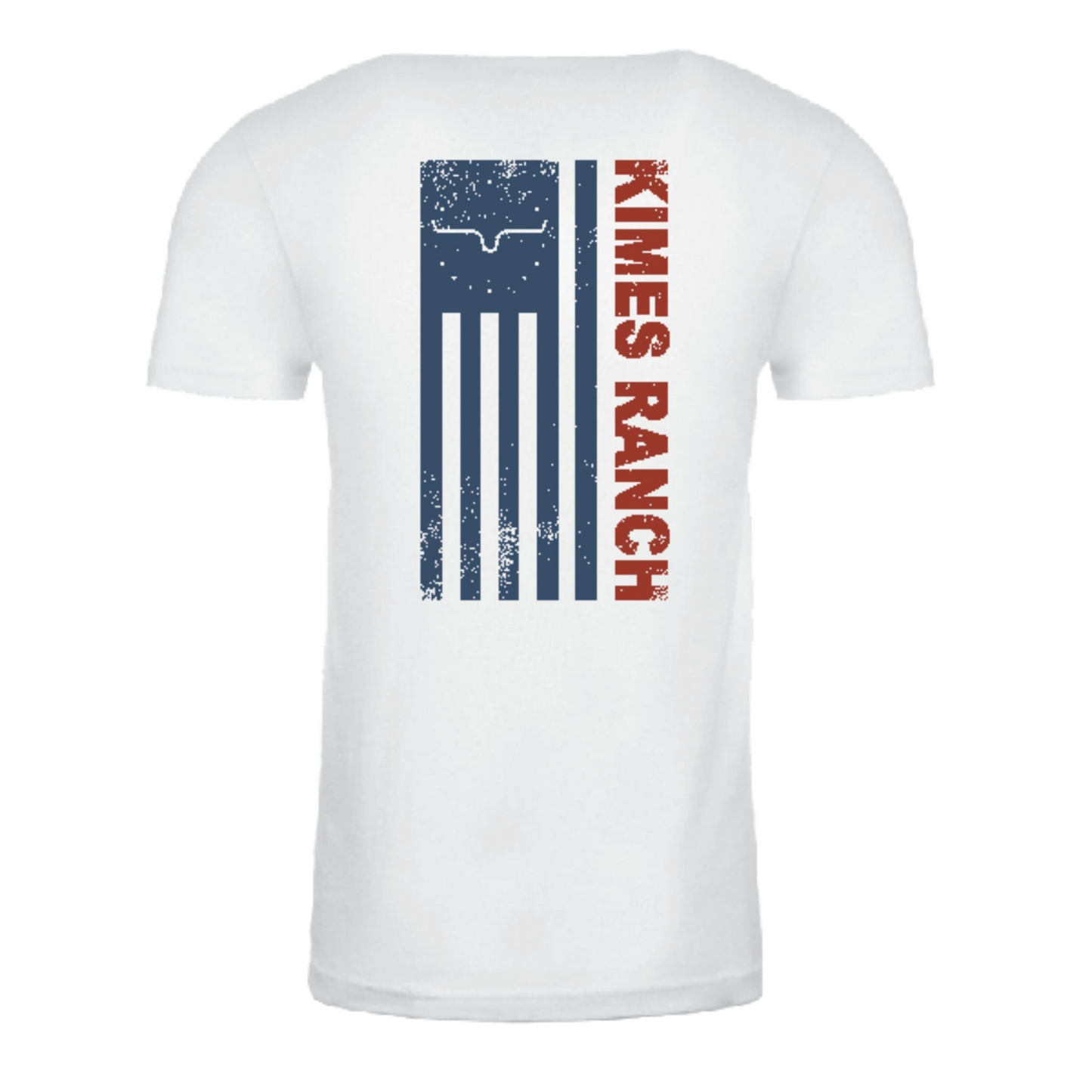 Kimes Ranch White Vintage Flag T-Shirt MSH0000202-WE001