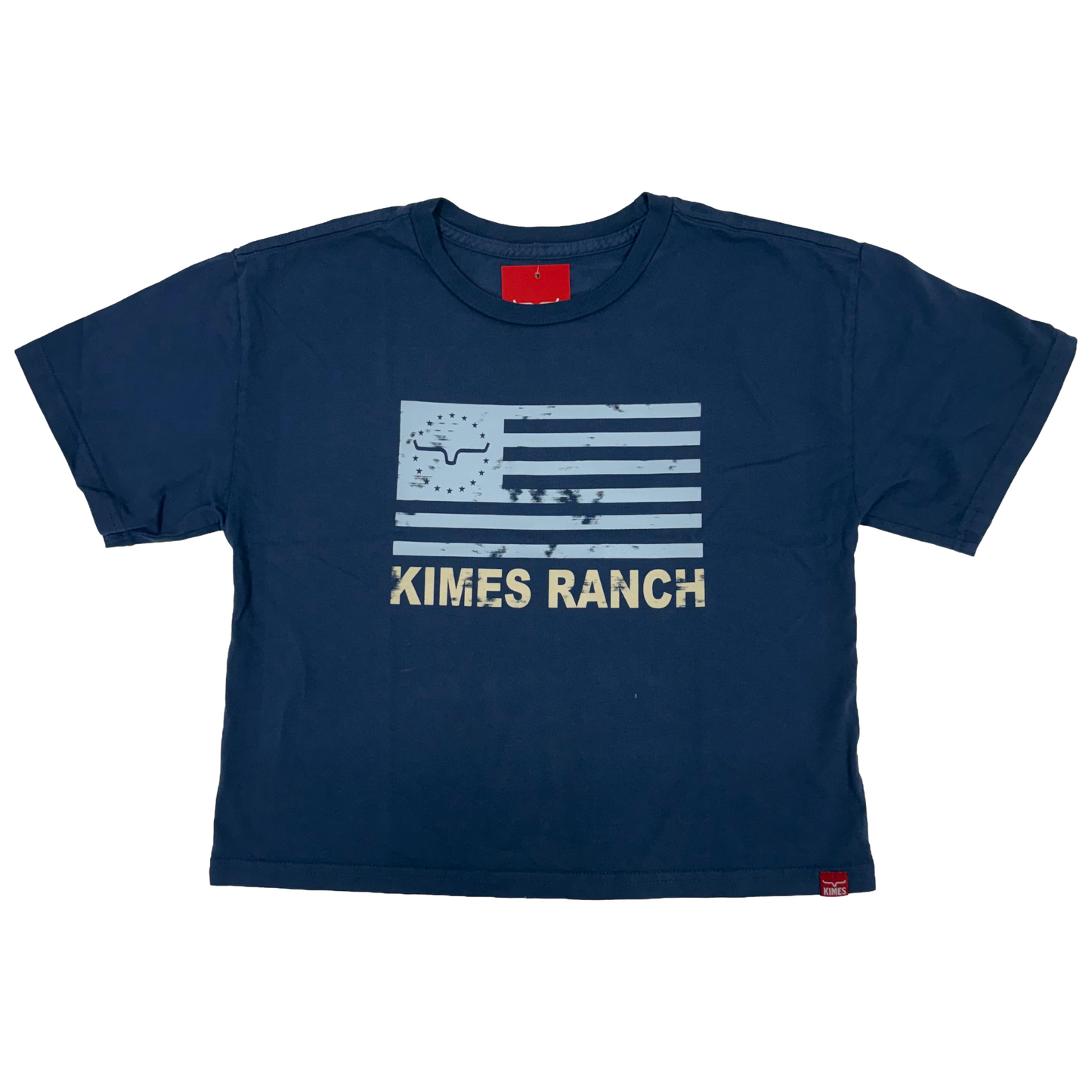 Kimes Ranch Ladies Flag Dark Blue T-Shirt WSH0000124-BL031