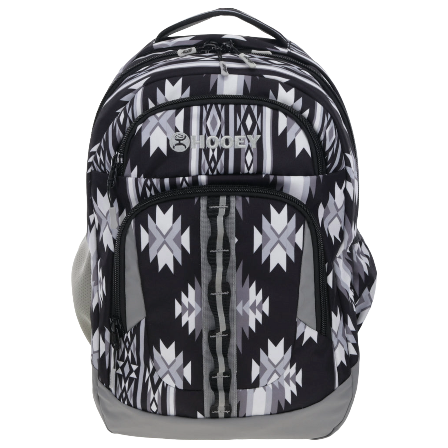 Hooey Ox Black & Grey Aztec Print Backpack BP2603AZBK