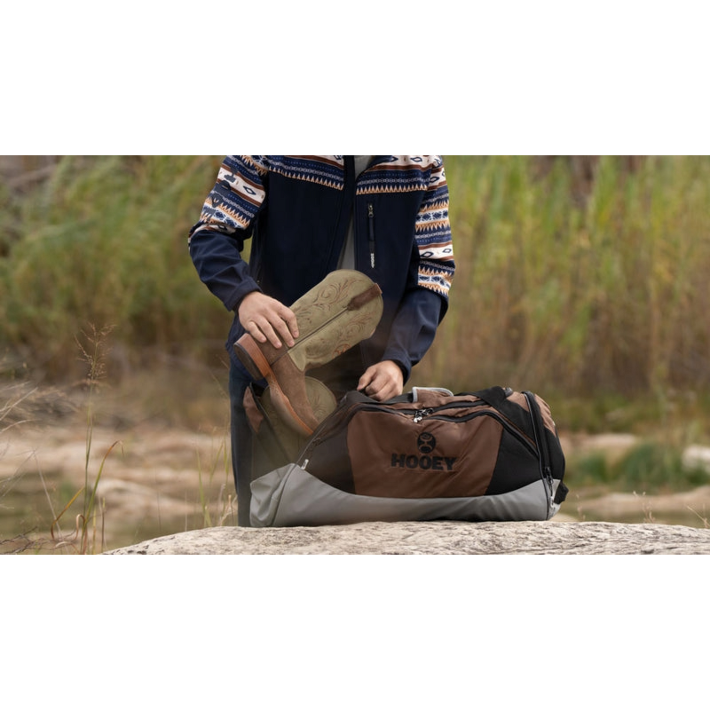 Hooey "The Competitor" Black & Brown Carry-All Bag DB001BRBK