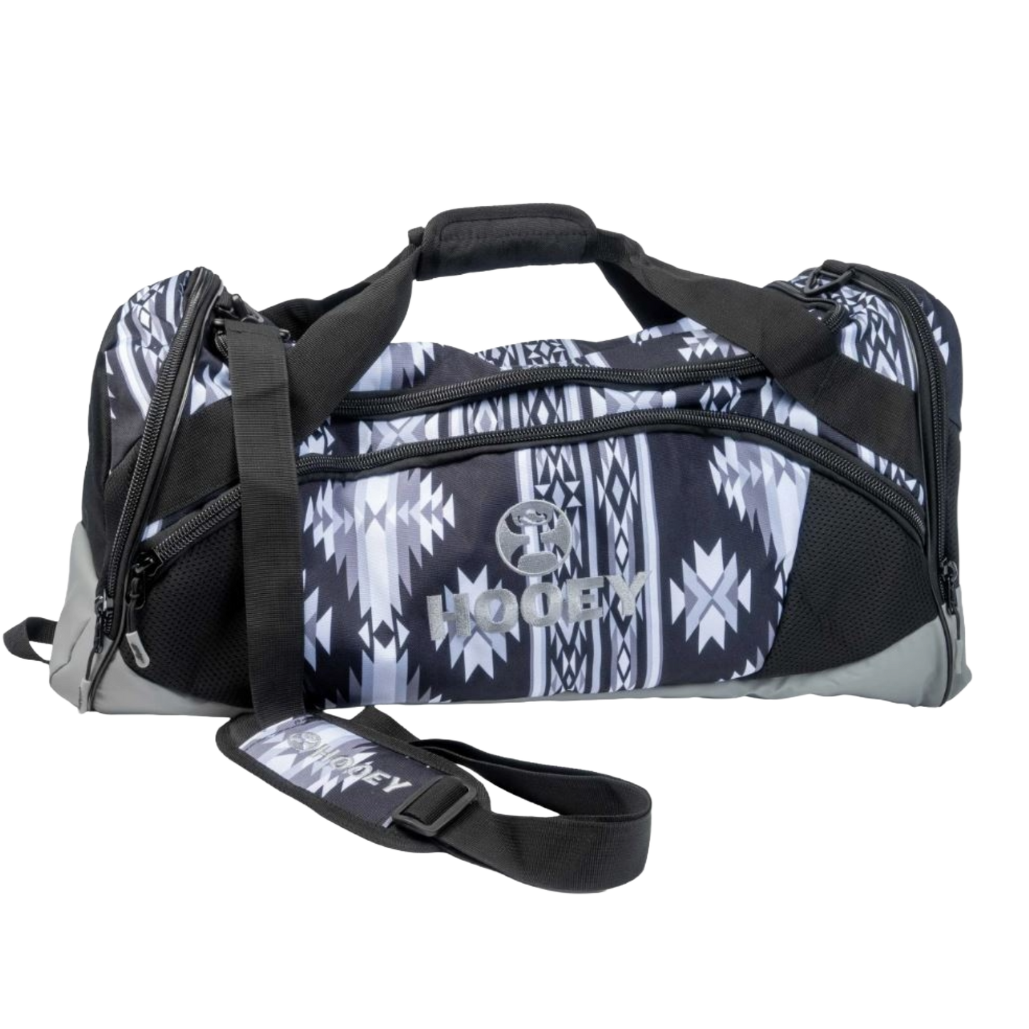 Hooey "The Competitor" Black & White Aztec Print Carry-All Bag DB2601AZBK