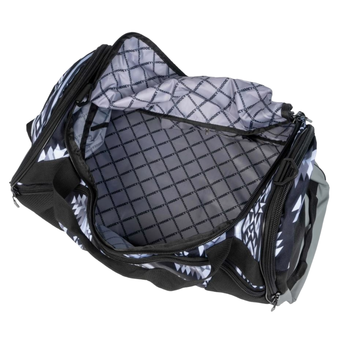 Hooey "The Competitor" Black & White Aztec Print Carry-All Bag DB2601AZBK
