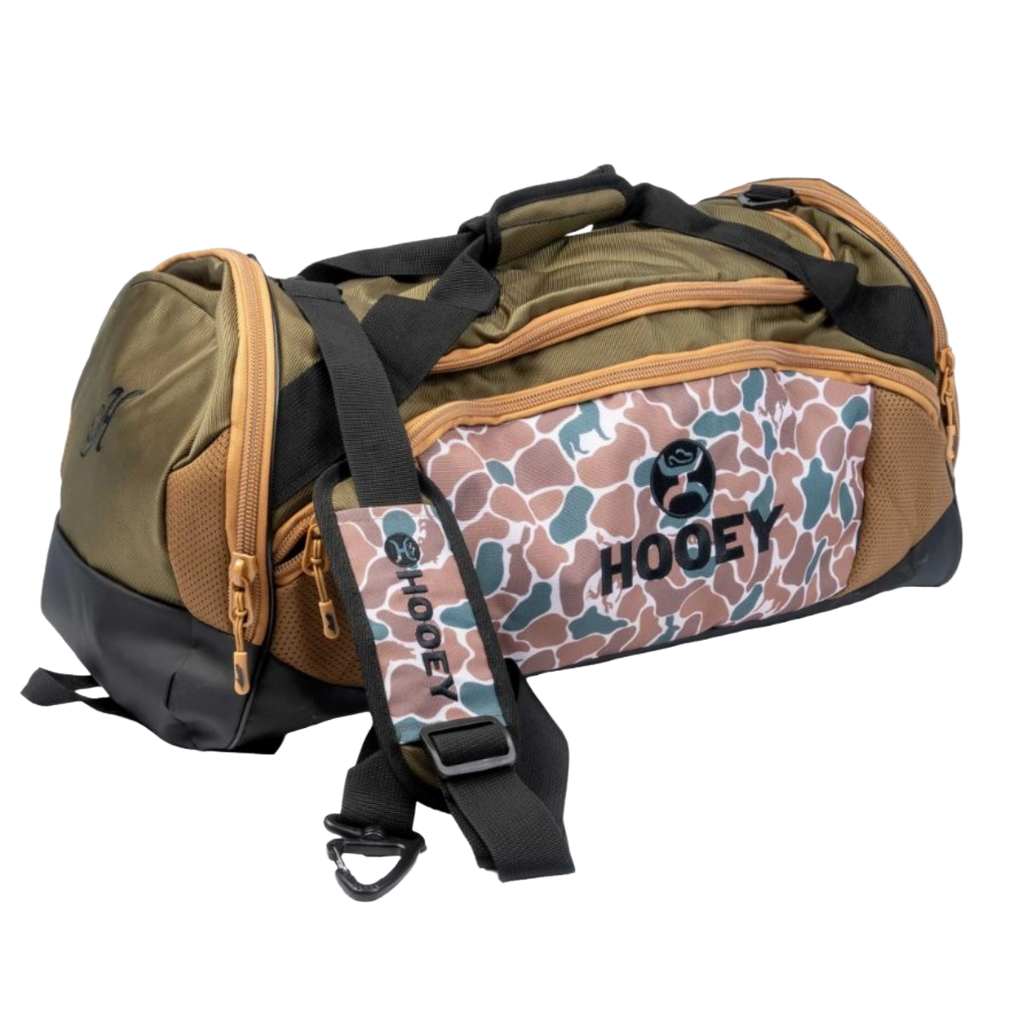 Hooey "The Competitor" Brown & Green Camo Print Carry-All Bag DB2601CABR