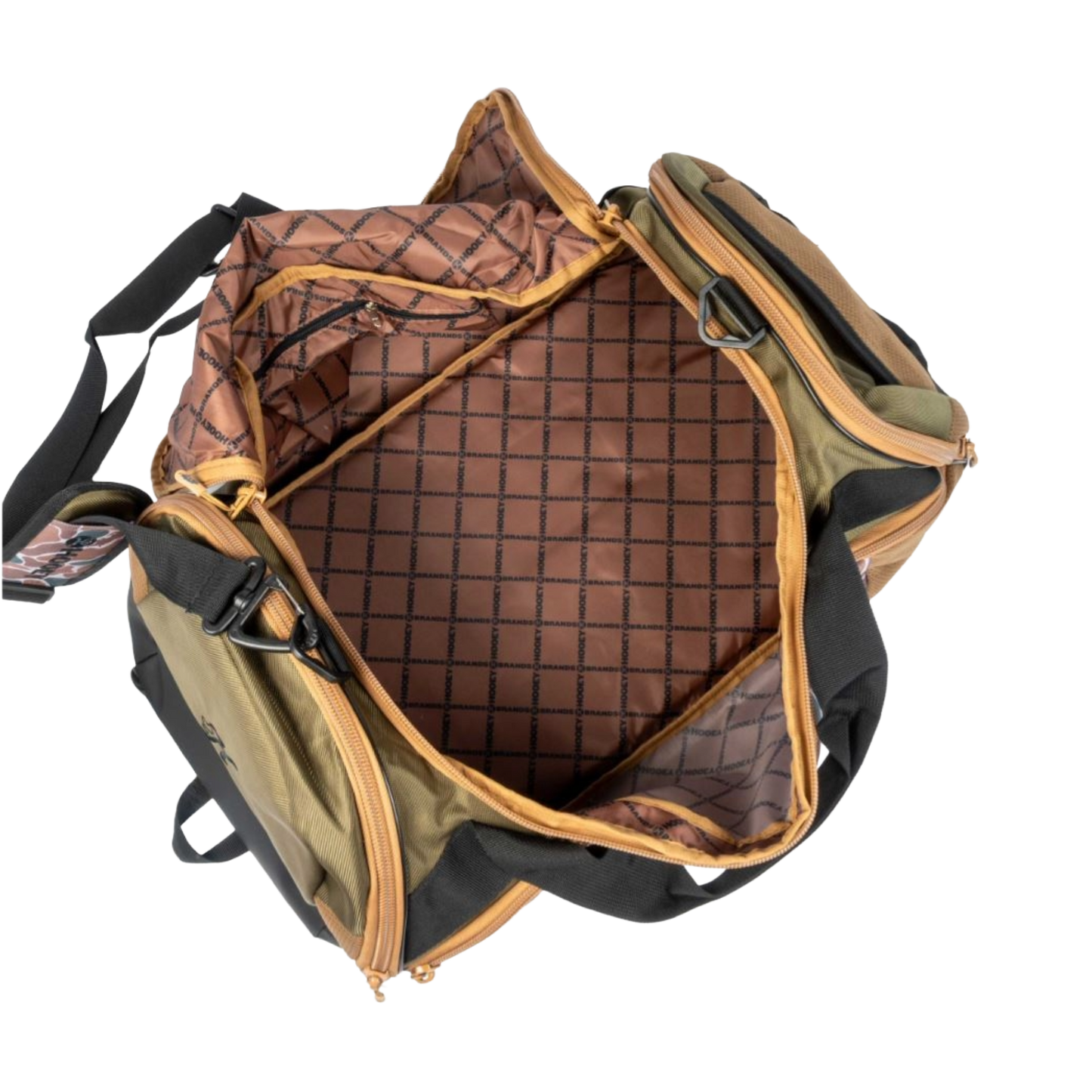 Hooey "The Competitor" Brown & Green Camo Print Carry-All Bag DB2601CABR