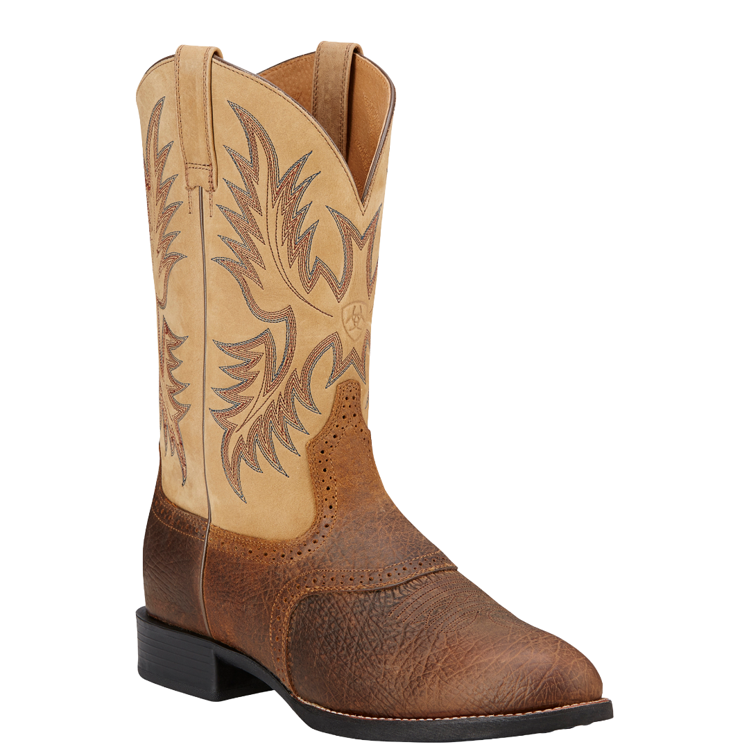 Ariat Men's Heritage Stockman Tumbled Brown Western Boot 10002247