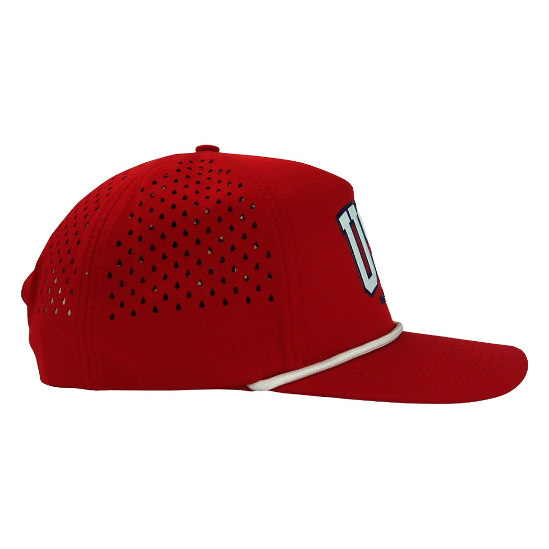 Hold Fast USA Strong Red Perforated Trucker Cap HFC5334