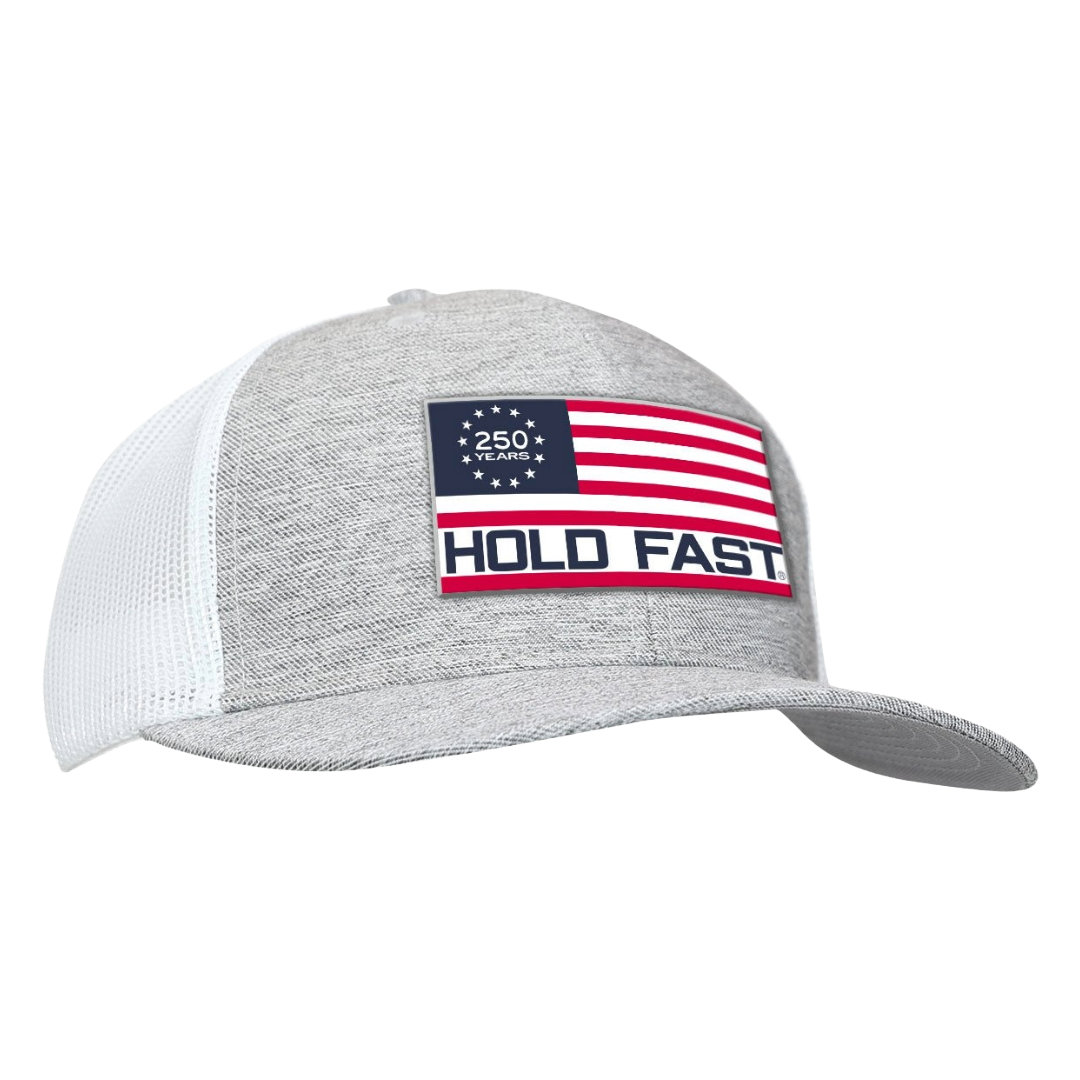 Hold Fast Heathered Flag Grey Trucker Cap HFC5335