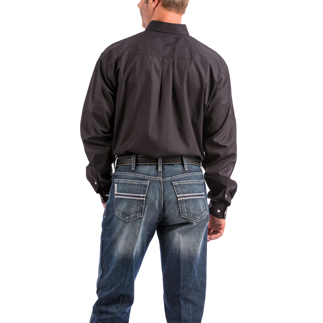 Cinch Men's Solid Black Button Down Shirt MT10320083