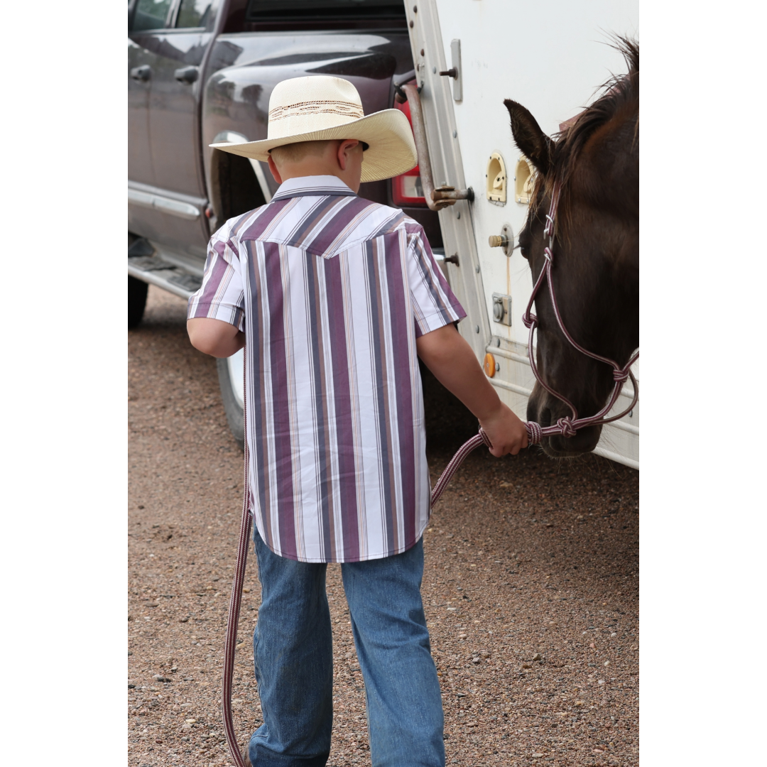 Cinch Boy's White Button Down Shirt MTW7171002