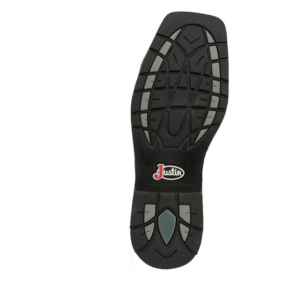 Justin Men's Driller Yam Orange Water Buffalo Western Boot SE3117