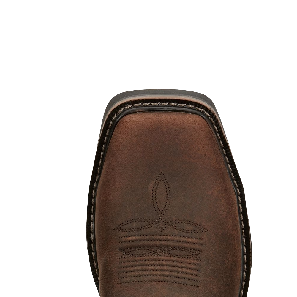 Justin Men's Driller Yam Orange Water Buffalo Western Boot SE3117