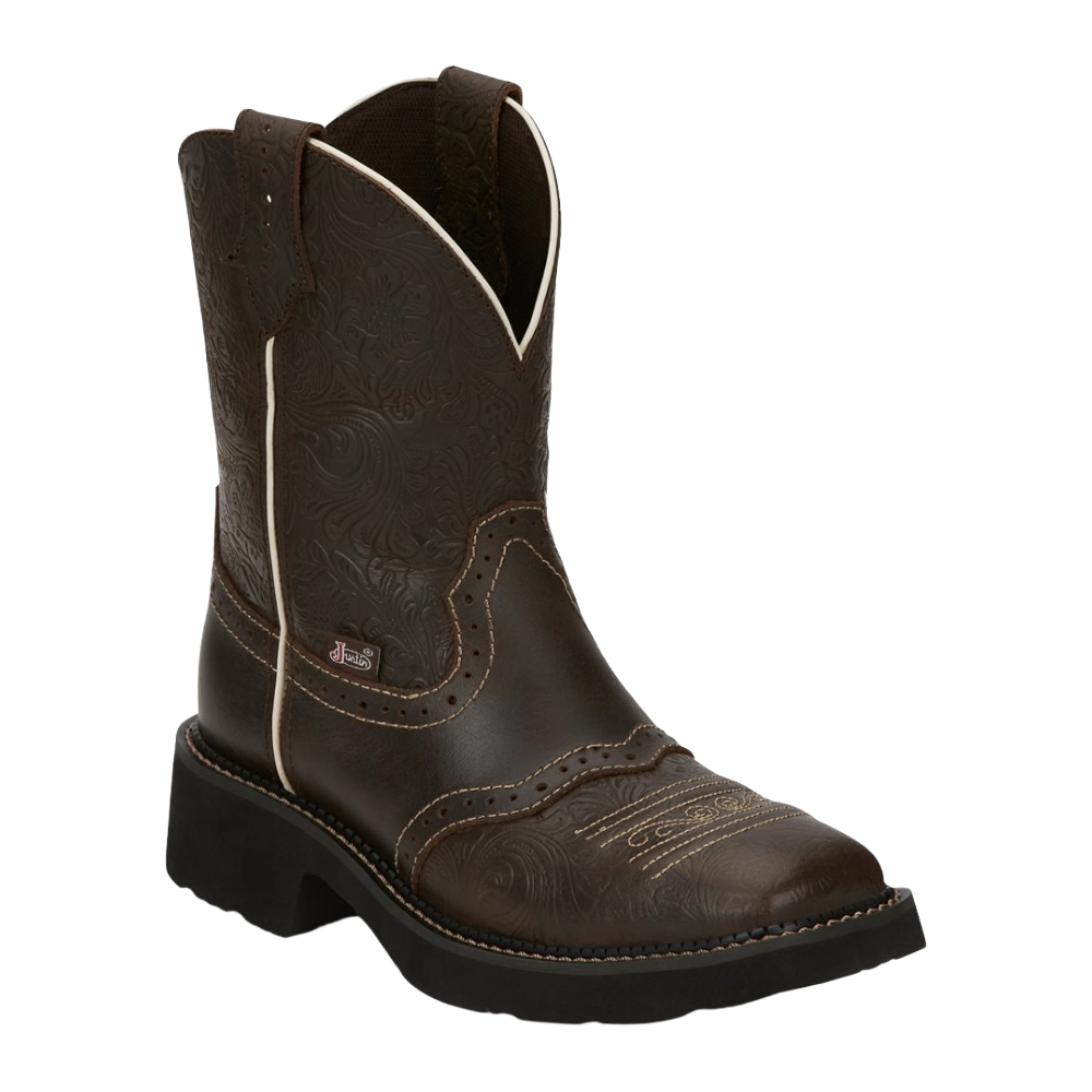 Justin Ladies Mandra Brown Water Buffalo Western Boot GY9618