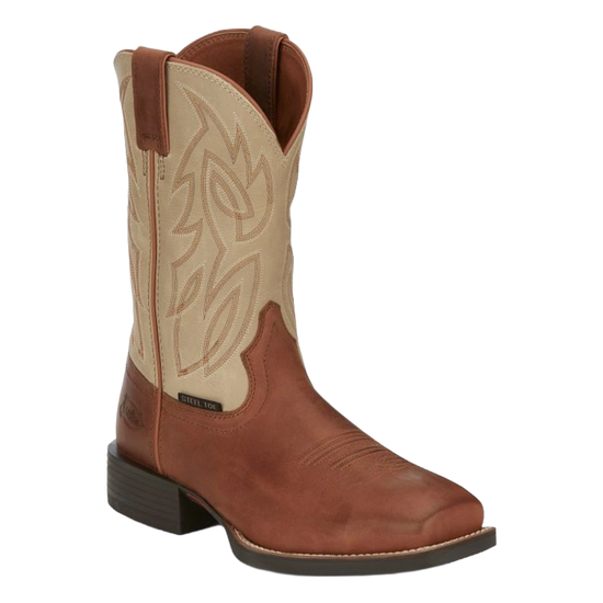 Justin Men's Canter Bone Cowhide Leather Western Boot SE4511