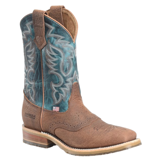 Double H Men's Union Built Roper Brown Western Work Boot DH4672