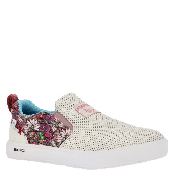 XTRATUF Ladies Sharkbyte 2.0 Eco White Onyx Multi Floral Shoes XSB2W100