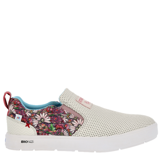 XTRATUF Ladies Sharkbyte 2.0 Eco White Onyx Multi Floral Shoes XSB2W100