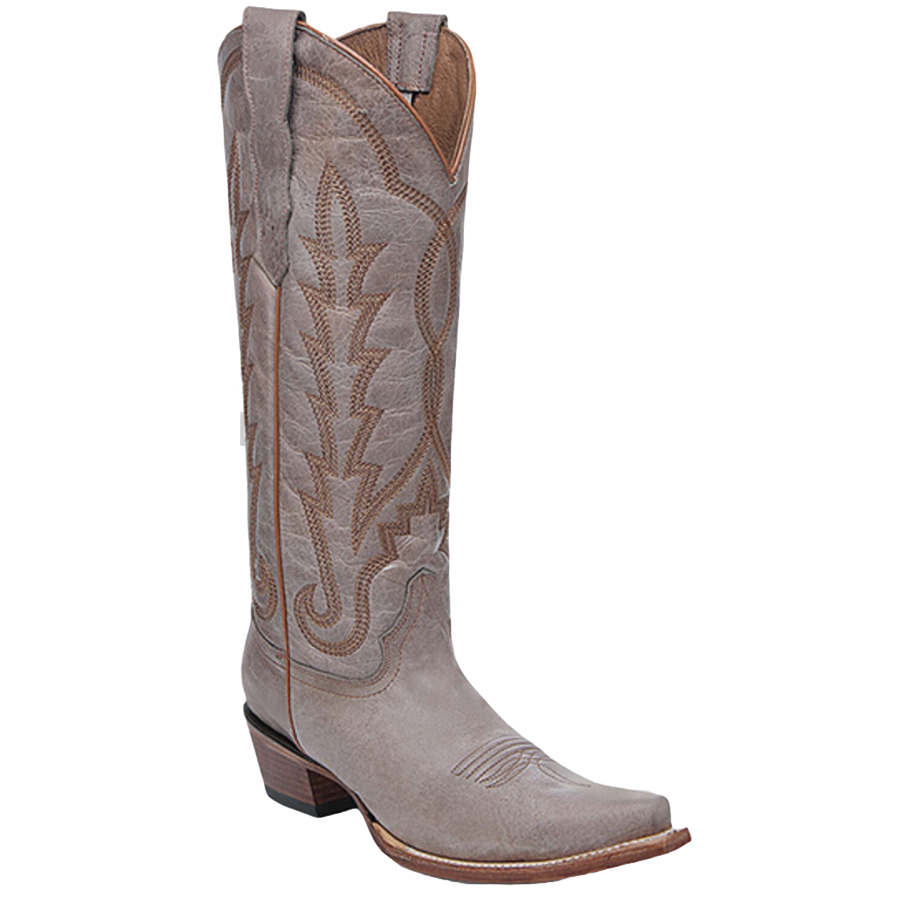 Circle G By Corral Ladies Sand Western Embroidery Tall Boots L6281