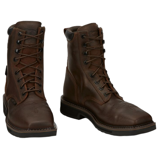 Justin Men's Driller Brown Water Buffalo Work Boot SE462