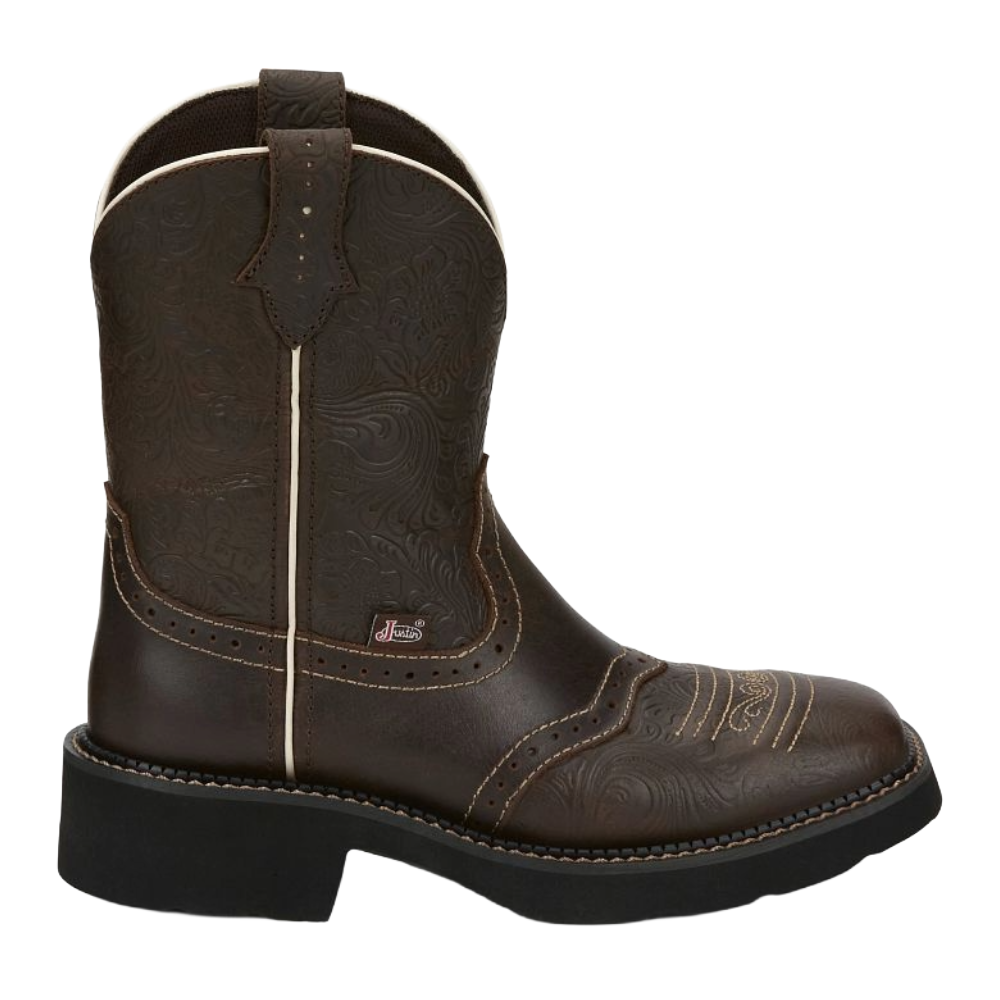Justin Ladies Mandra Brown Water Buffalo Western Boot GY9618