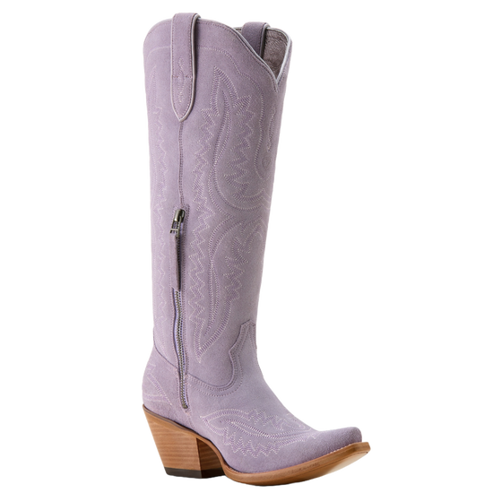 Ariat Ladies Casanova Misty Lavender Suede Western Boot 10063994