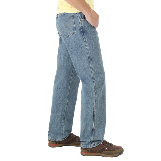 Wrangler Men's Rugged Wear® Grey Indigo Relaxed Denim Jeans 35001GI