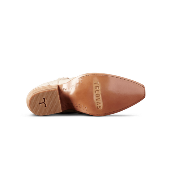 Tecovas Ladies The Lynn Western Cream Bootie 20055CRE