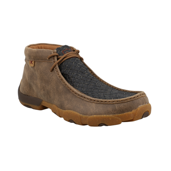 Twisted X Men's Chukka Black & Bomber Driving Moc MDM0101