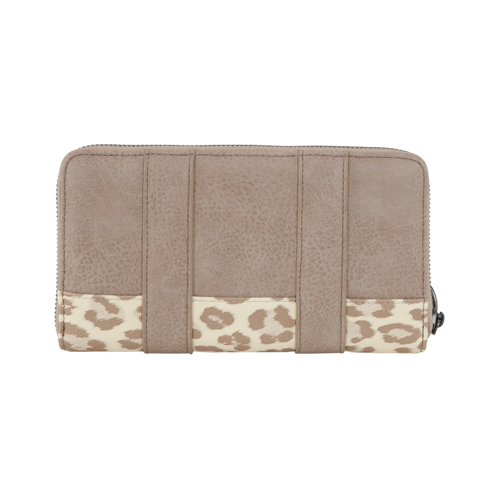 Wrangler Ladies Leopard Print Light Tan Wristlet Wallet WG102-W006TN
