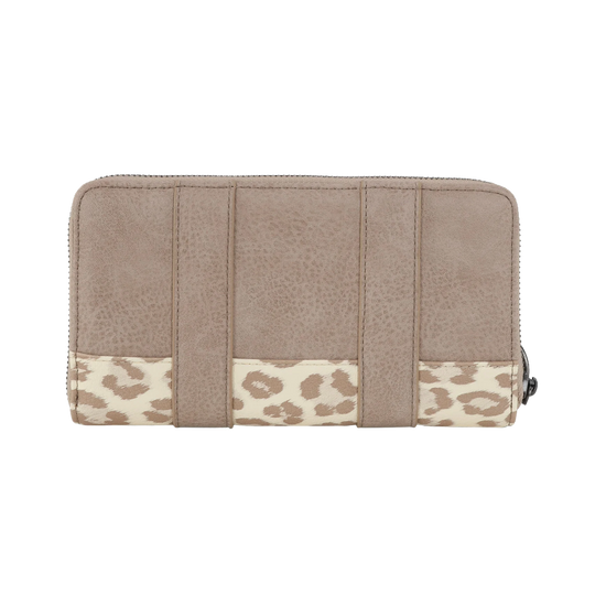Wrangler Ladies Leopard Print Light Tan Wristlet Wallet WG102-W006TN