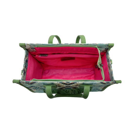 Wrangler Ladies Southwestern Concealed Carry Green Tote Bag WG130-8120SGN