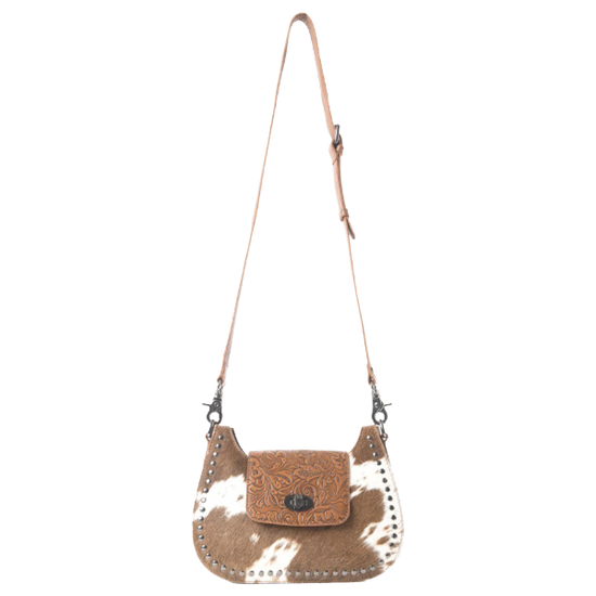 Myra Bag Highland Ridge Rustic Oak & Winter Mist Leather Bag S-12947