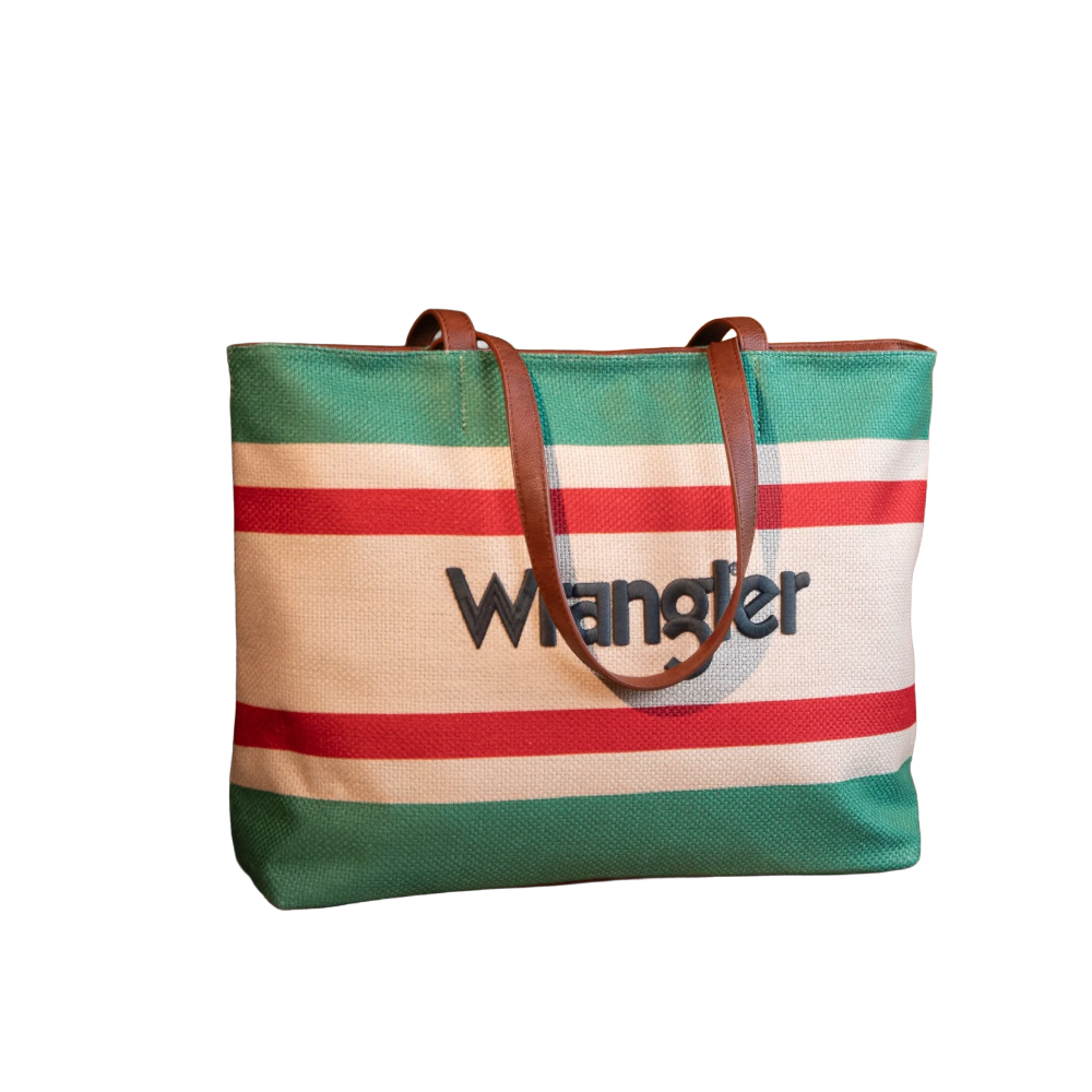 Wrangler Ladies Aztec Pattern Green Tote Bag WG159-8112GN